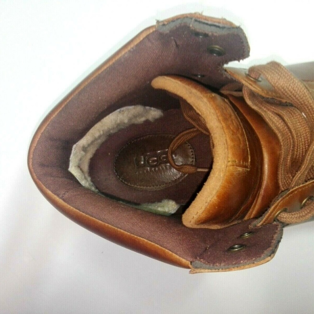 UGG Leather Boots Fur Approx Size 13(no tag) 30001 - Picture 5 of 8